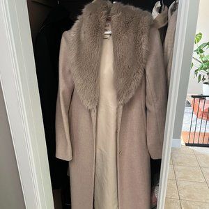 Wilfred Fur Trench Coat